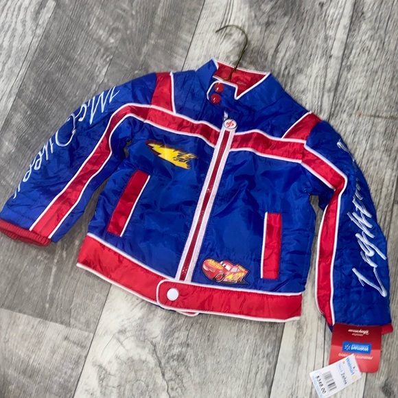 Disney Other - LIGHTNING MCQUEEN CARS Lined Jacket Coat Toddler NWT